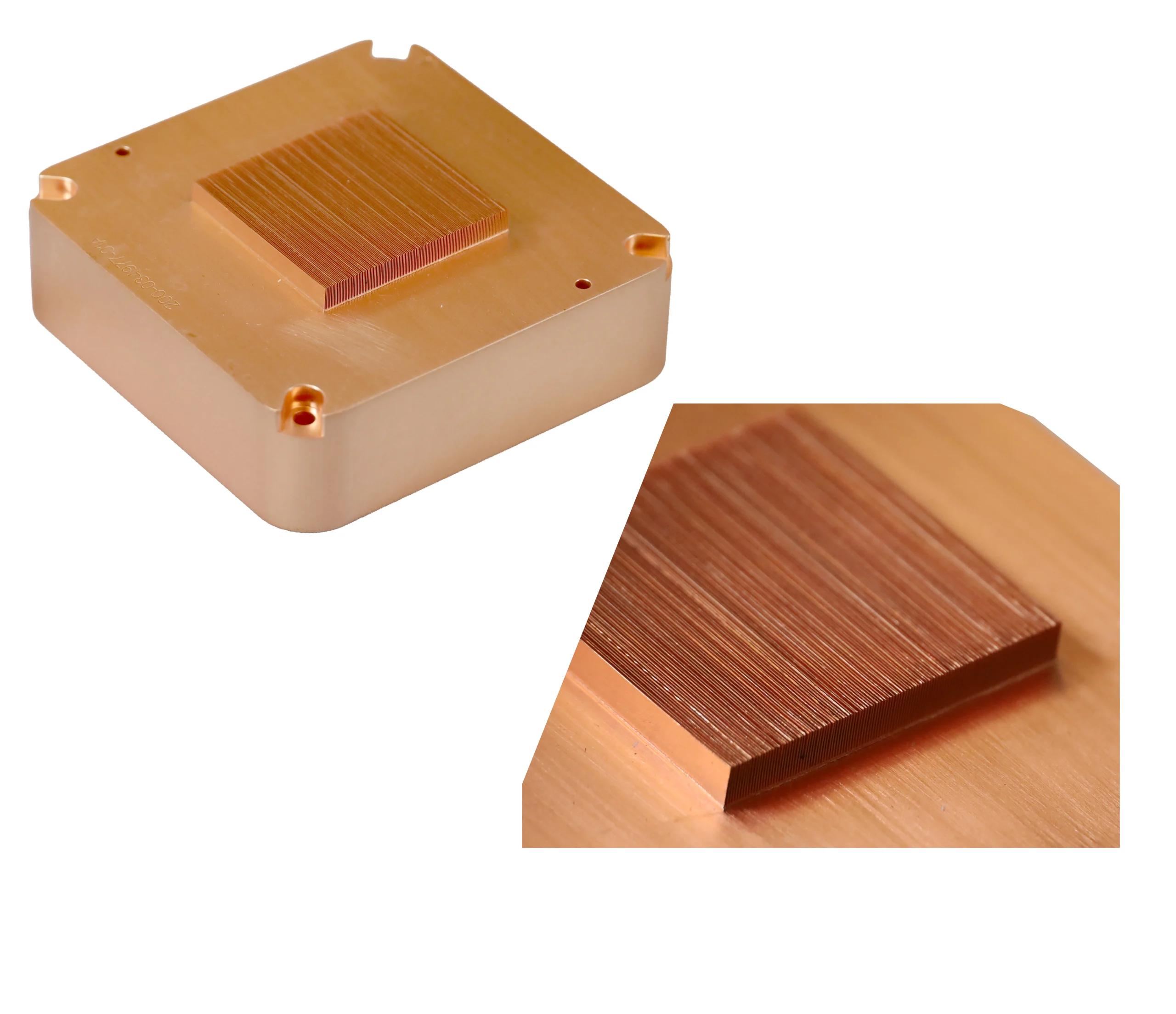 Custom Built Micro-skived Copper Cold Plate