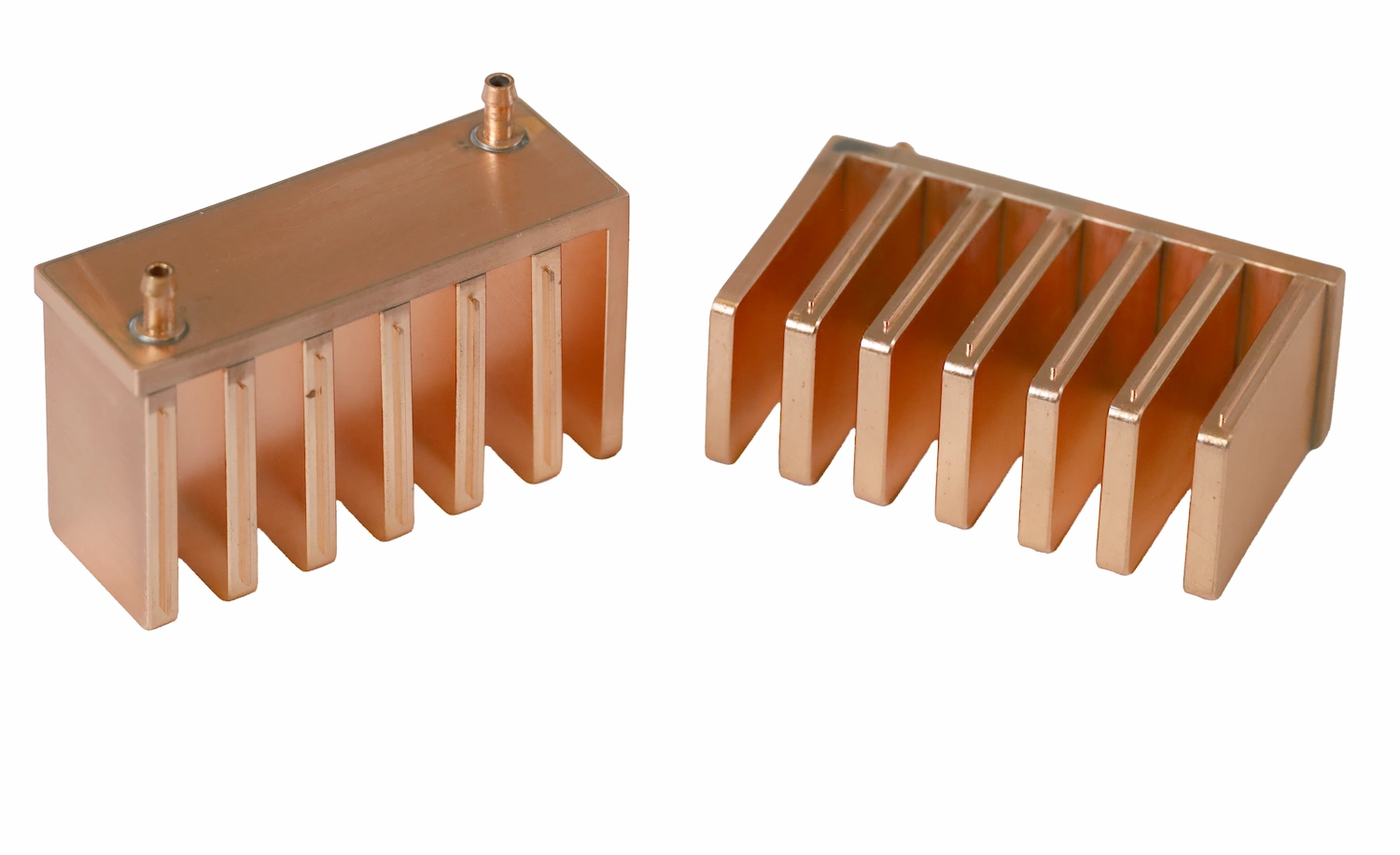 Custom copper cold plate fabricated