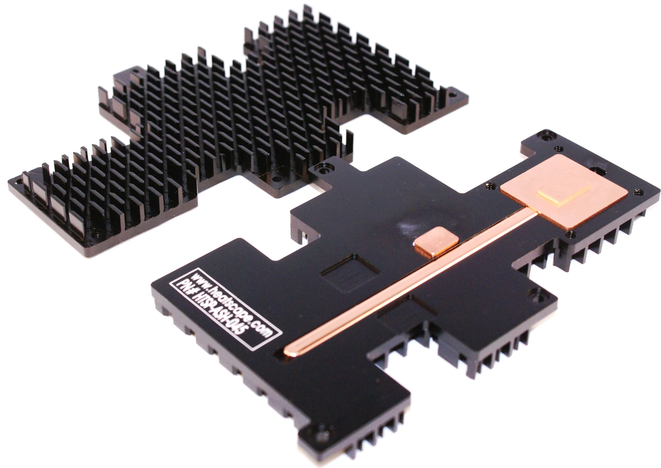 Aluminum Extruded Heatsink with Embedded Heatpipe