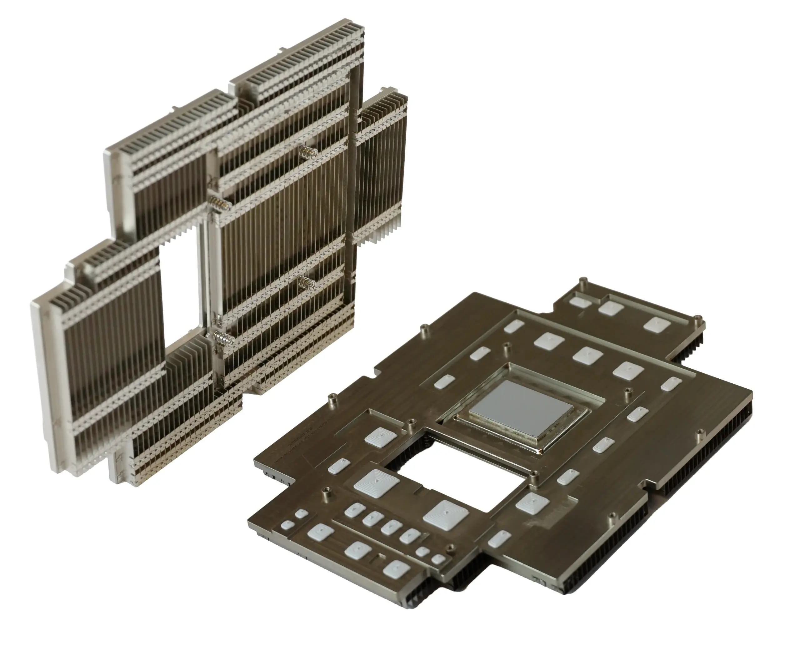 Floating Core Heatsink with Low-profile Zipper Fins