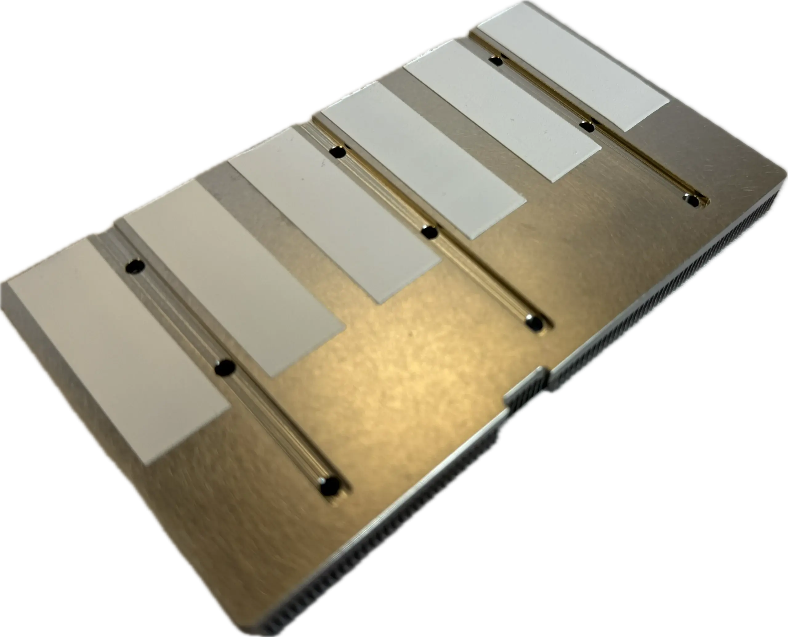 Zipper Fin heatsink, with Thermal Grease Applied