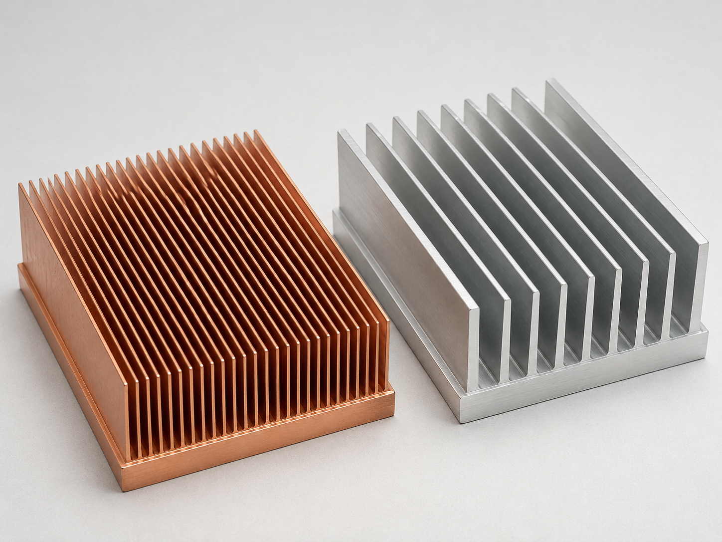 Skived Copper vs. Extruded Aluminum Heatsink Comparison