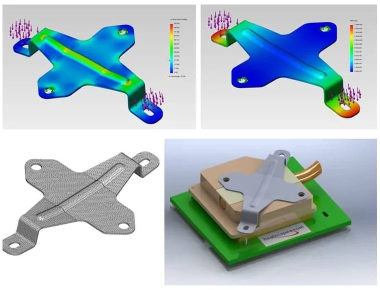 Mounting feature FEA